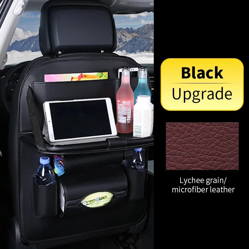 Premium Back Seat Organizer with Tray Table & Tablet Holder