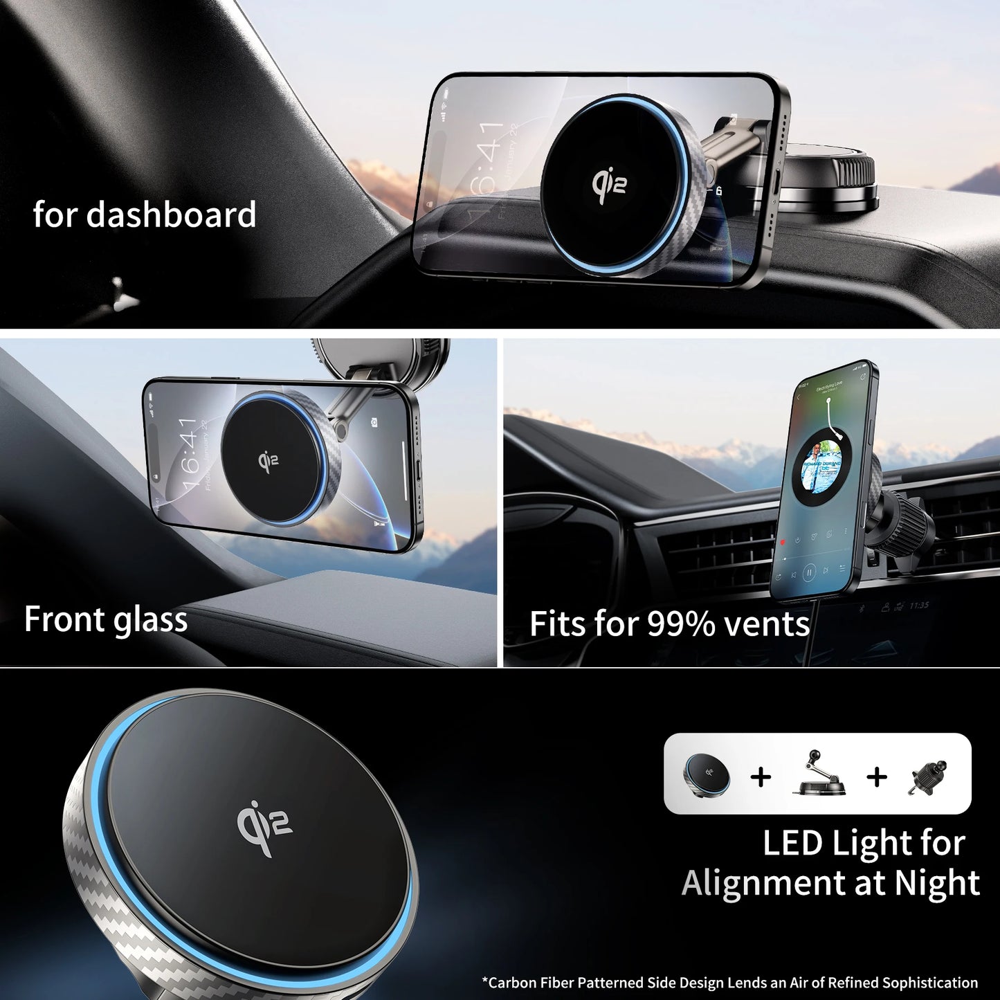 360° Adjustable Wireless Phone Charger