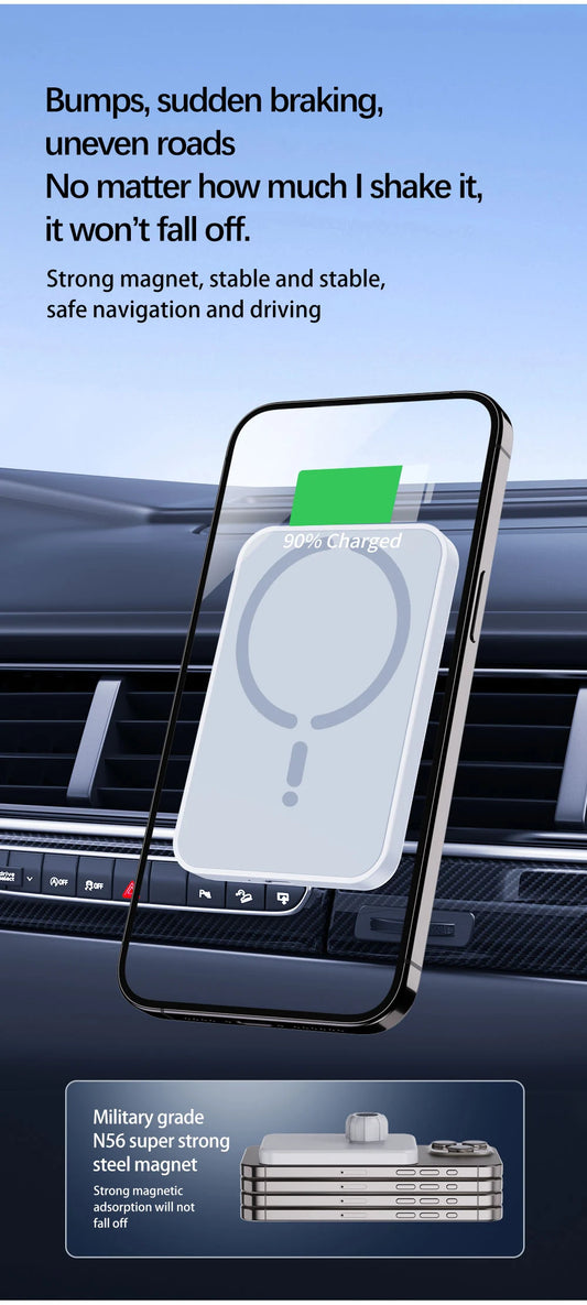 15W Magnetic Car Phone Charger