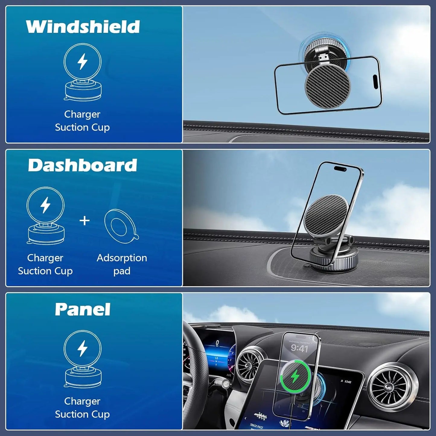 360° Magnetic Wireless Phone Holder