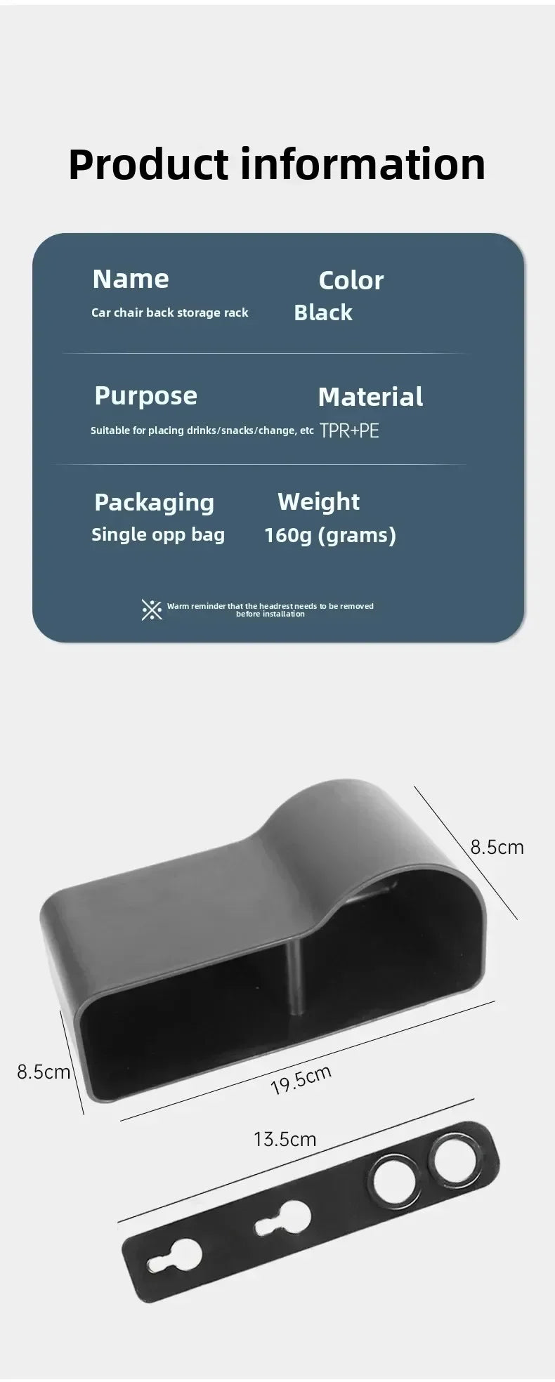 Backseat Organizer with Tablet Holder