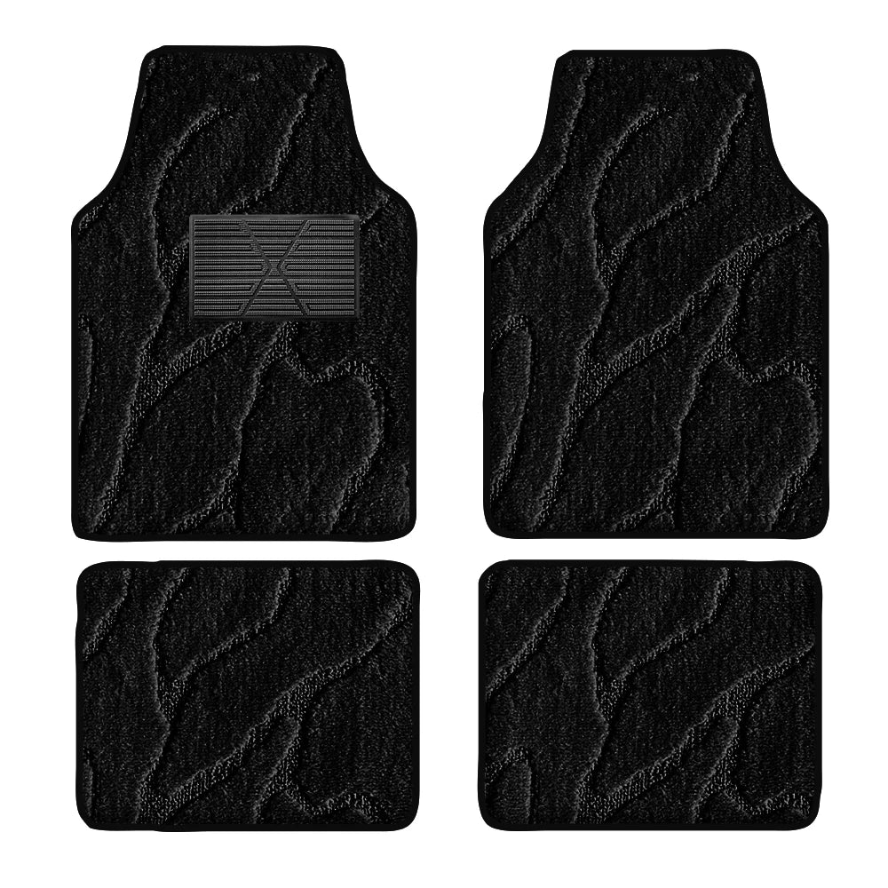 Beige Leather Waterproof Floor Mats