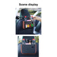 Leather Backseat Organizer with Cup Holder