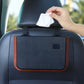 Leather Backseat Organizer with Cup Holder