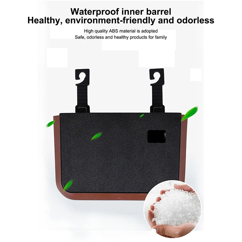 Leather Backseat Organizer with Cup Holder