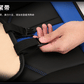 Blue Black Patchwork Seat Cover