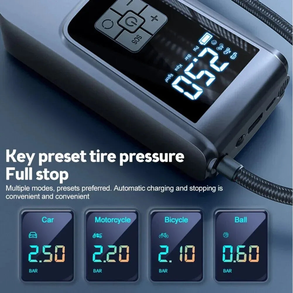 Cordless Smart Tire Inflator — 150PSI Digital Display