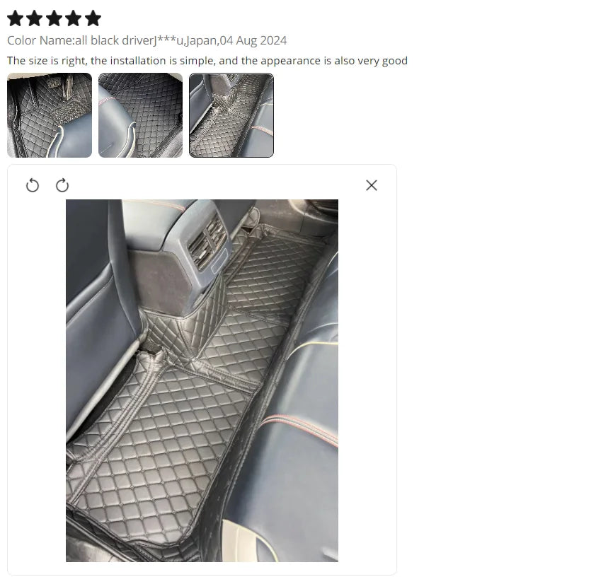 Universal Leather Floor Mats SEAT