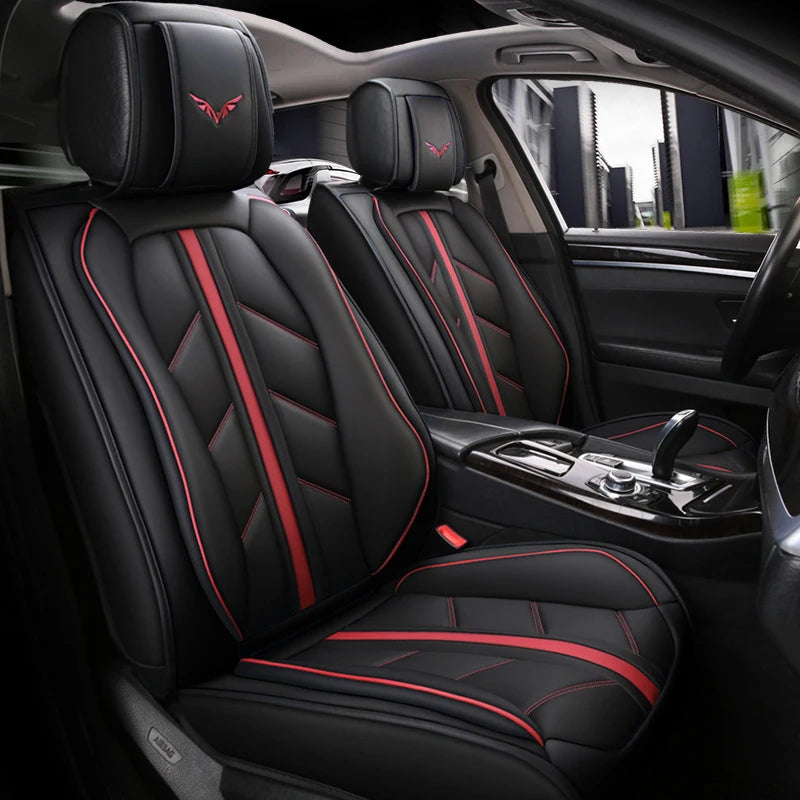 Blue Black Patchwork Seat Cover