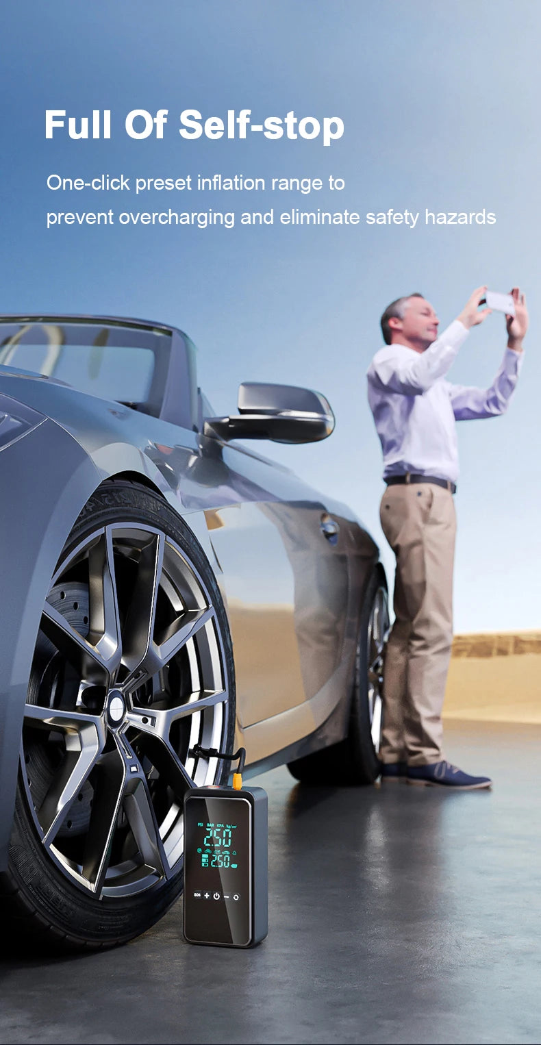 Rechargeable Digital Tire Inflator Pump