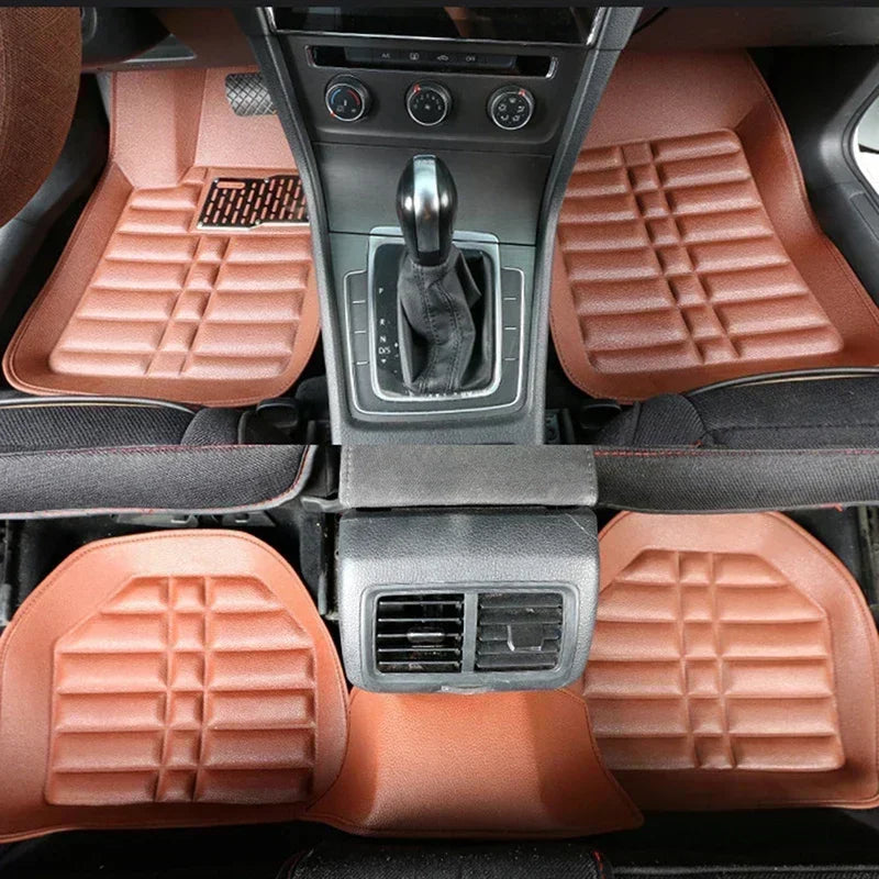 5pcs Waterproof Leather Car Mats
