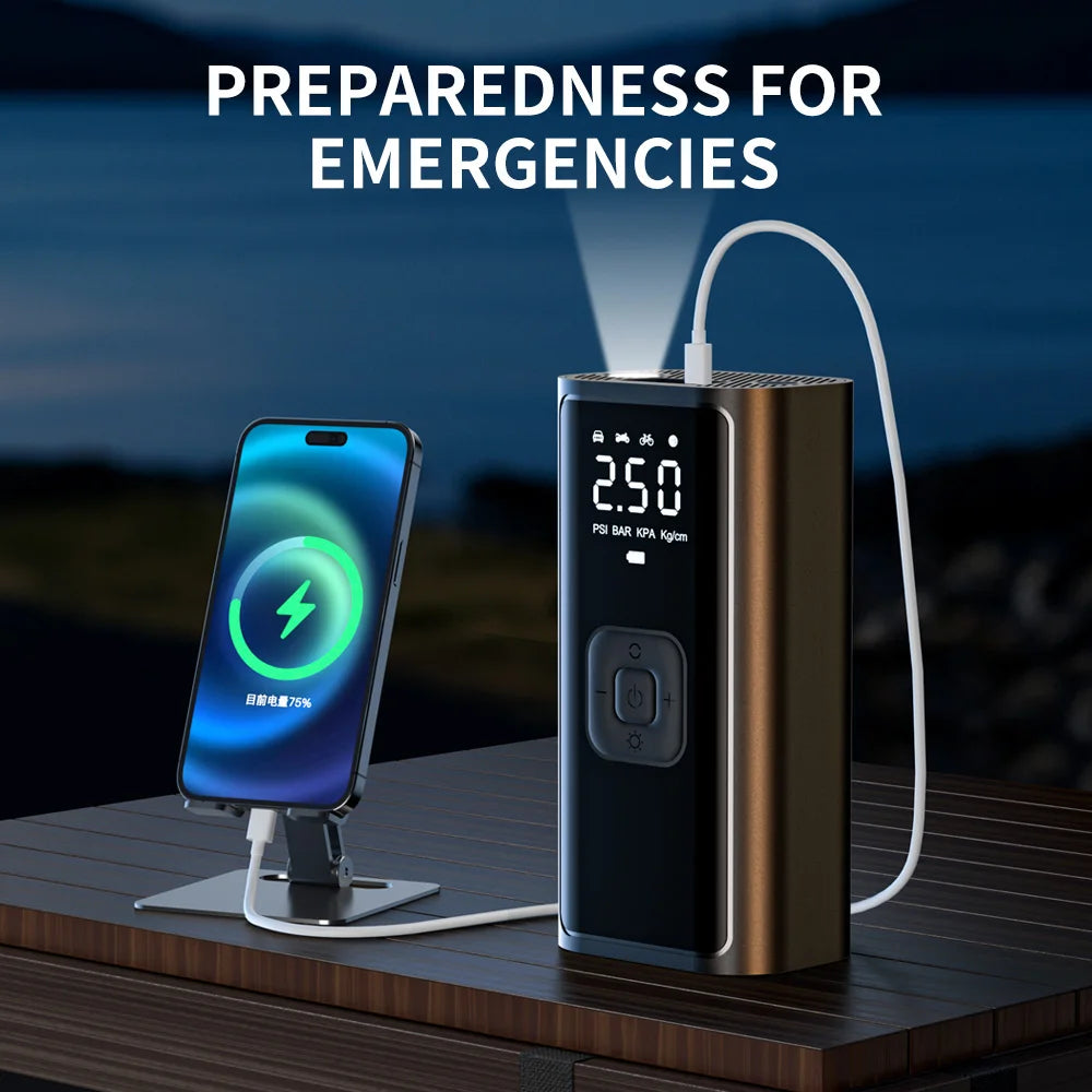 Cordless Air Pump with LCD