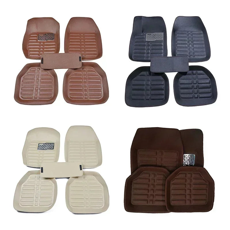 5pcs Waterproof Leather Car Mats