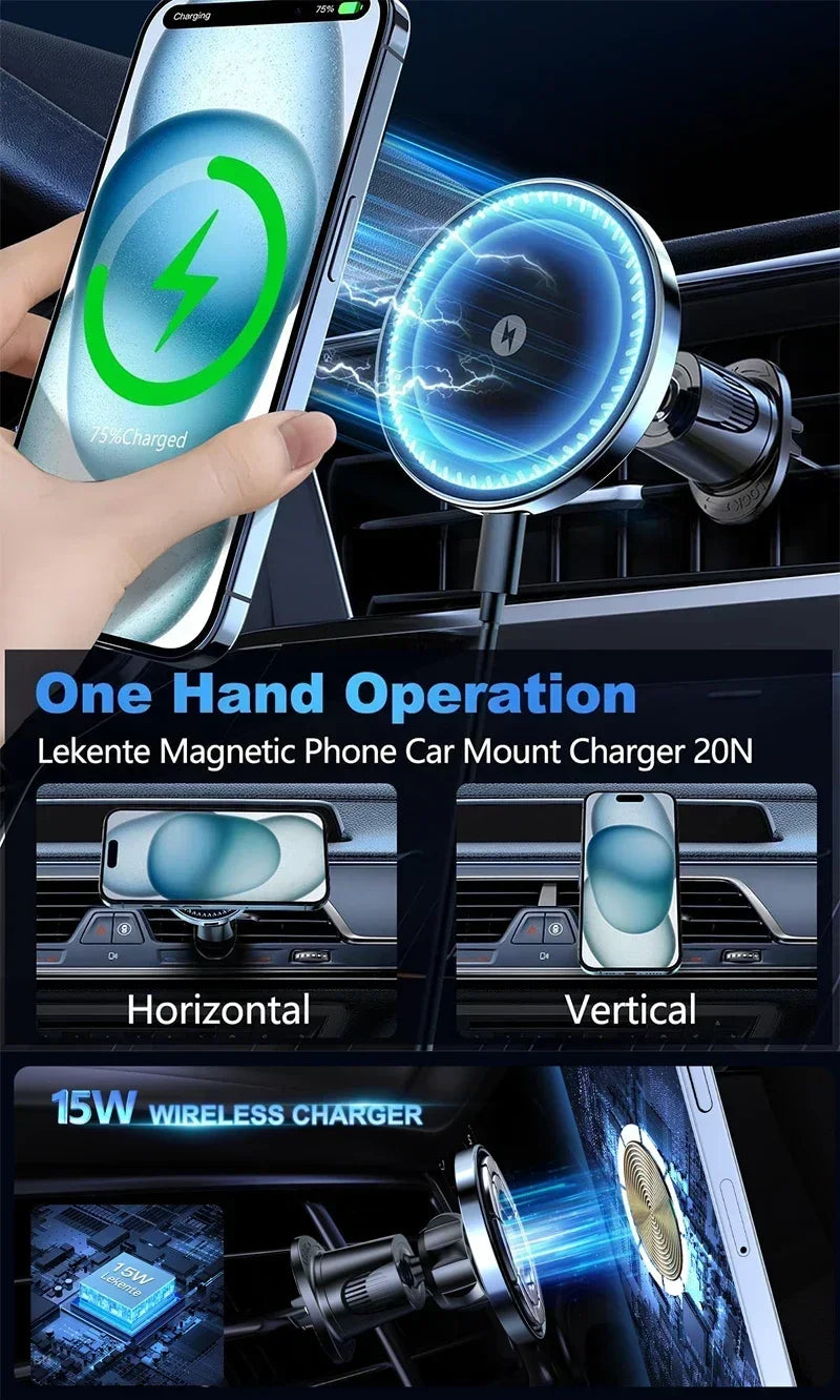 Air Vent Magnetic Wireless Charger