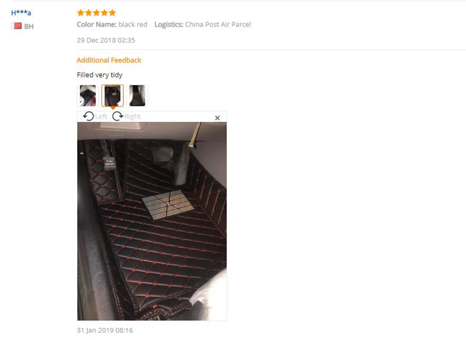 4pcs Universal Vehicle Carpet Mats