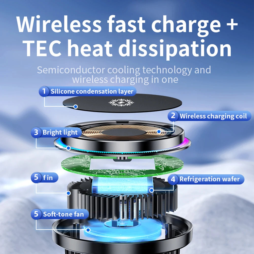15W Magnetic Fast Car Charger