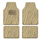 Beige Leather Waterproof Floor Mats