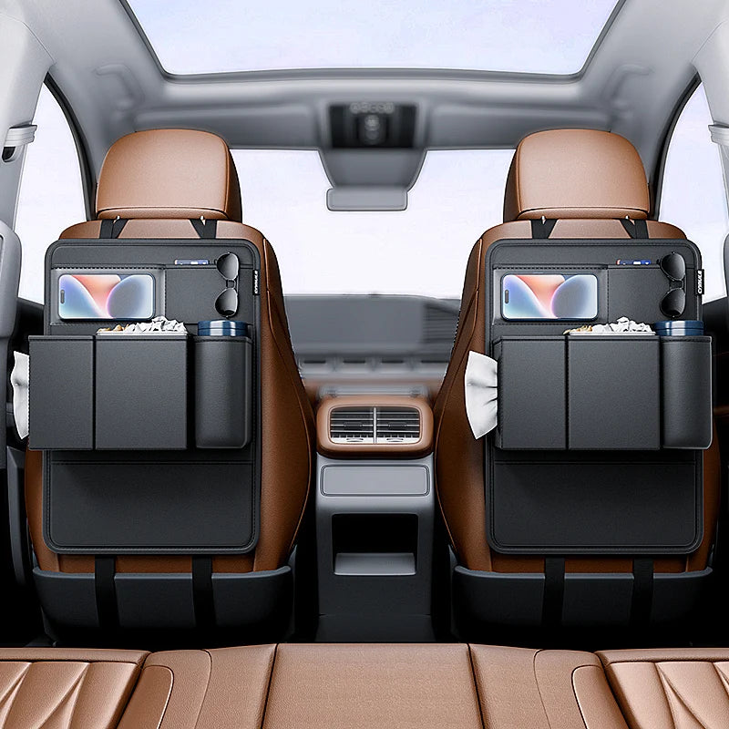 Leather Backseat Hanging Storage Bag