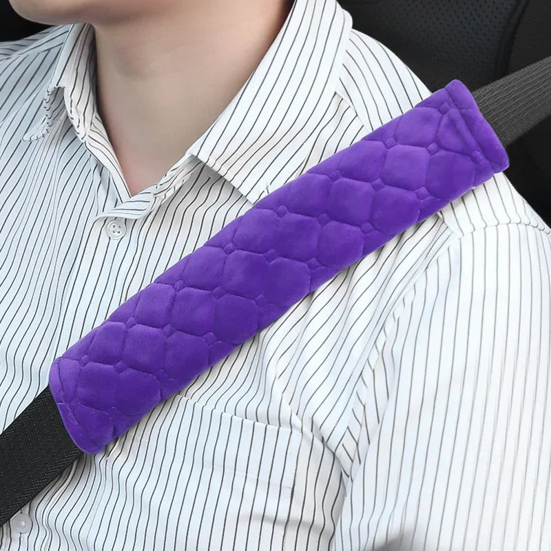 Leather Embossed Seat Belt Guard