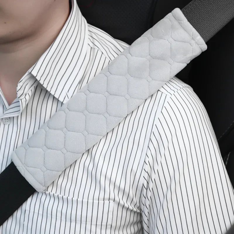 Leather Embossed Seat Belt Guard