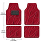 Beige Leather Waterproof Floor Mats