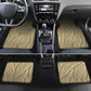 Beige Leather Waterproof Floor Mats