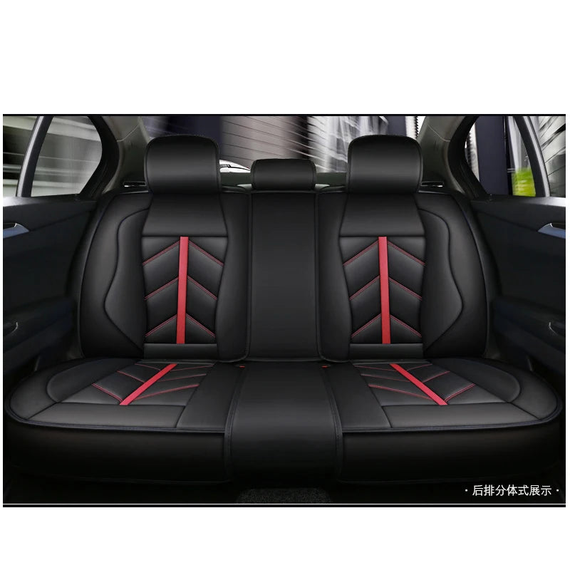 Blue Black Patchwork Seat Cover
