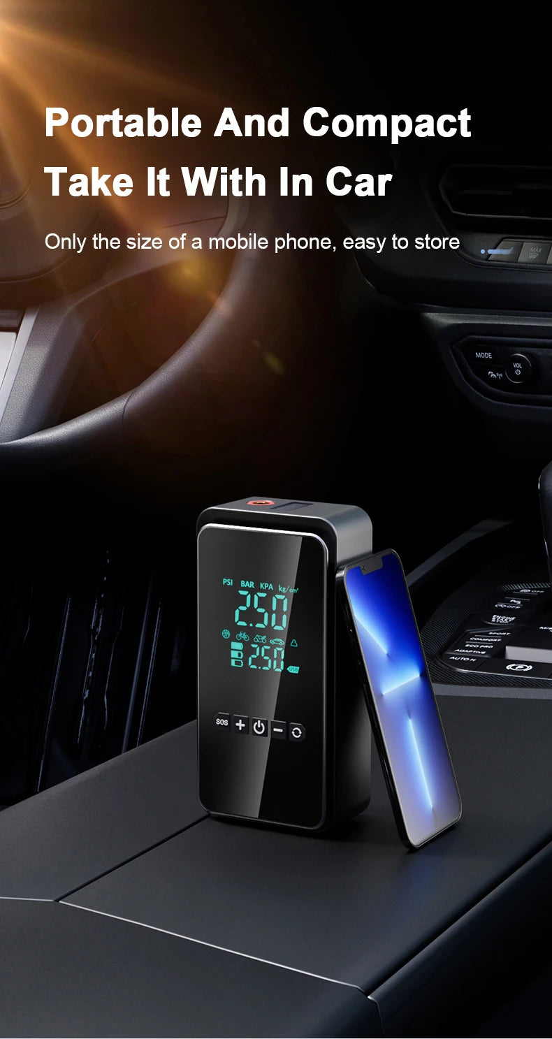 Rechargeable Digital Tire Inflator Pump
