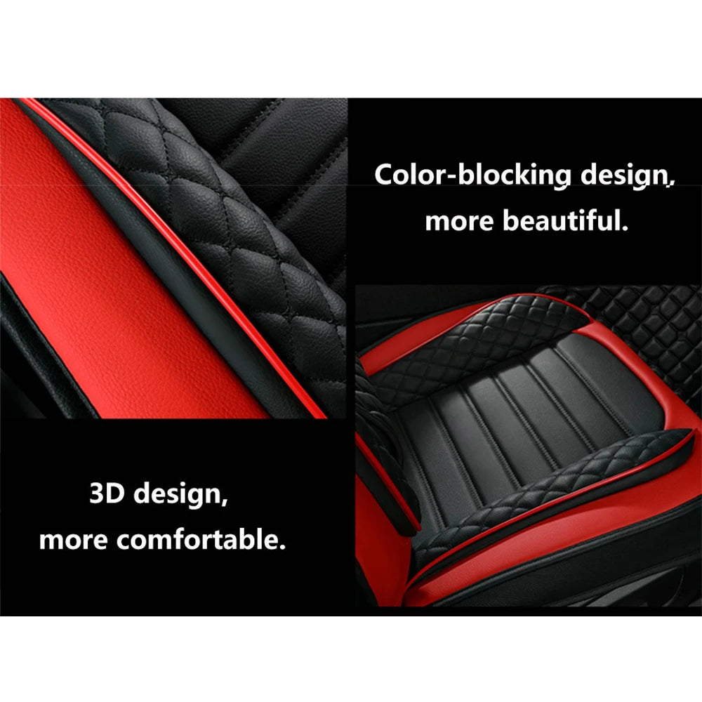 Elegant Faux Leather Seat Cover