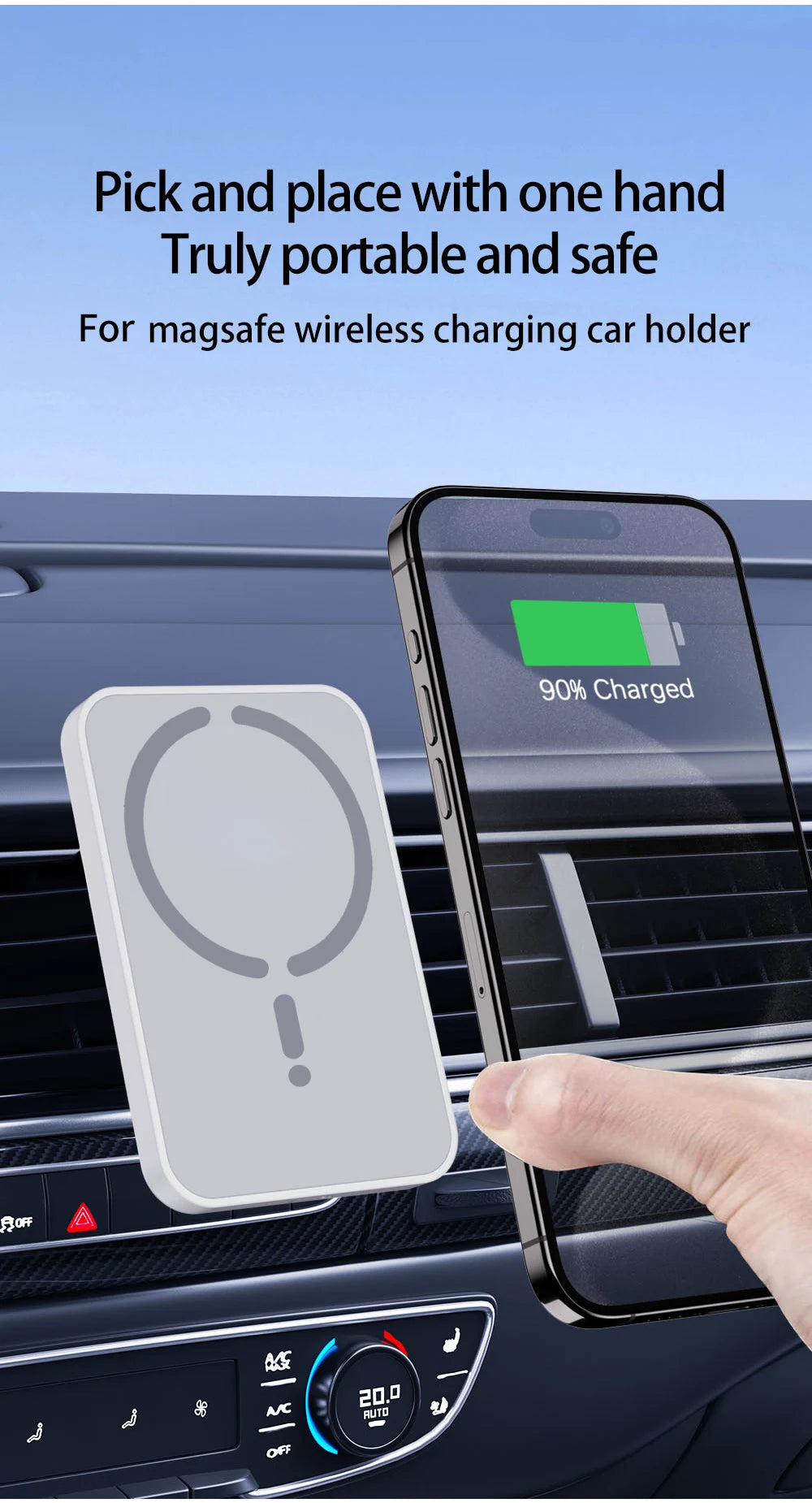 15W Magnetic Car Phone Charger