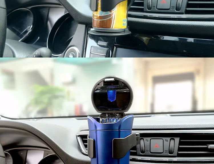 Dual Cup Holder with Phone Mount