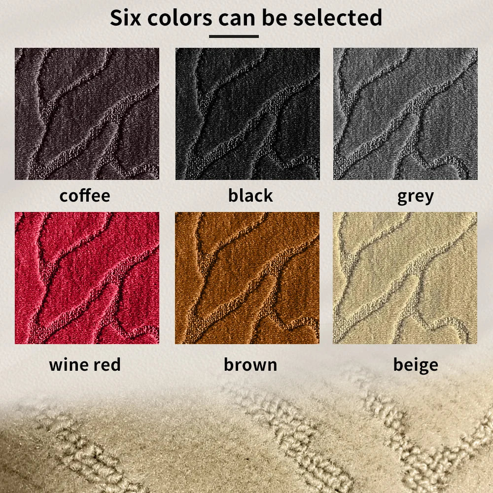 Beige Leather Waterproof Floor Mats