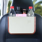Leather Backseat Organizer with Cup Holder