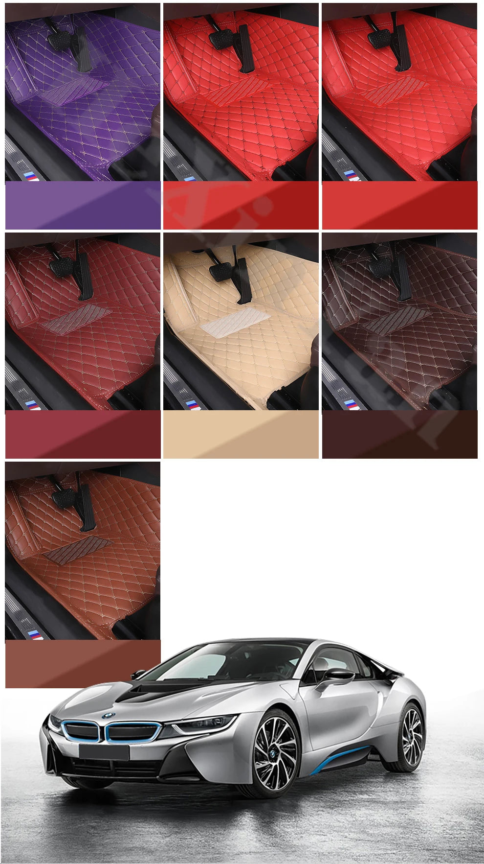 4pcs Universal Vehicle Carpet Mats