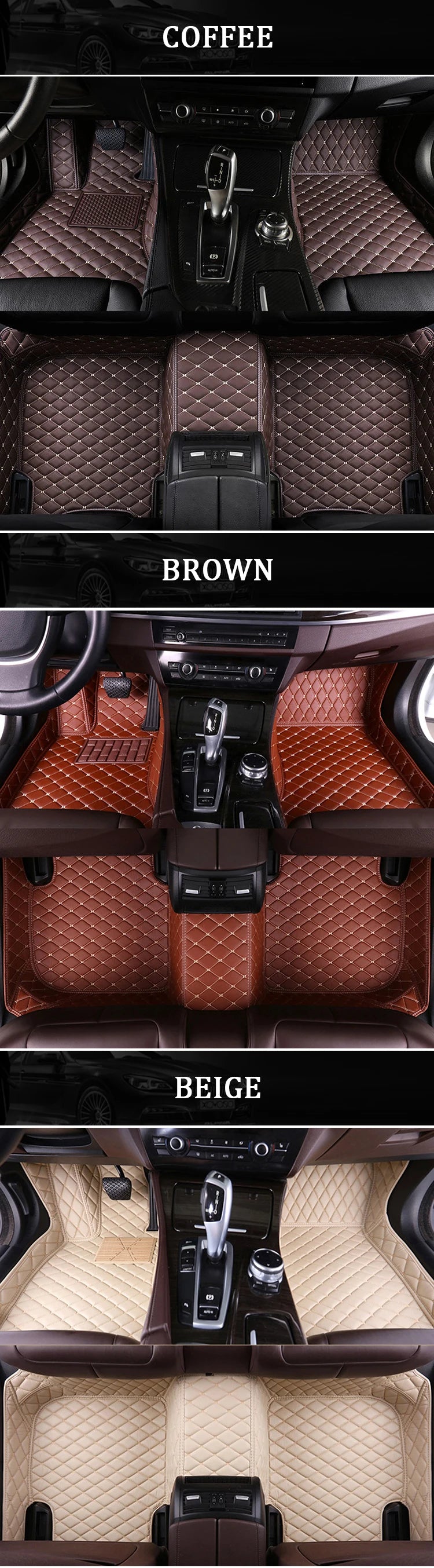Universal Leather Floor Mats SEAT