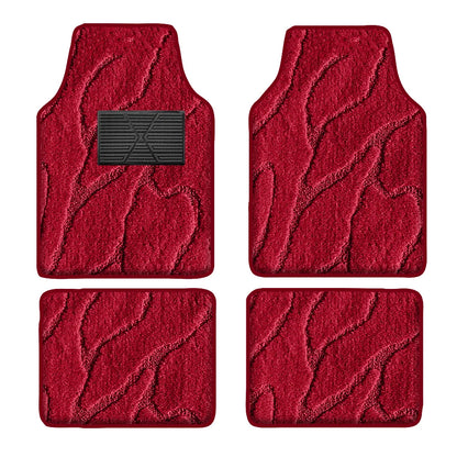 Beige Leather Waterproof Floor Mats