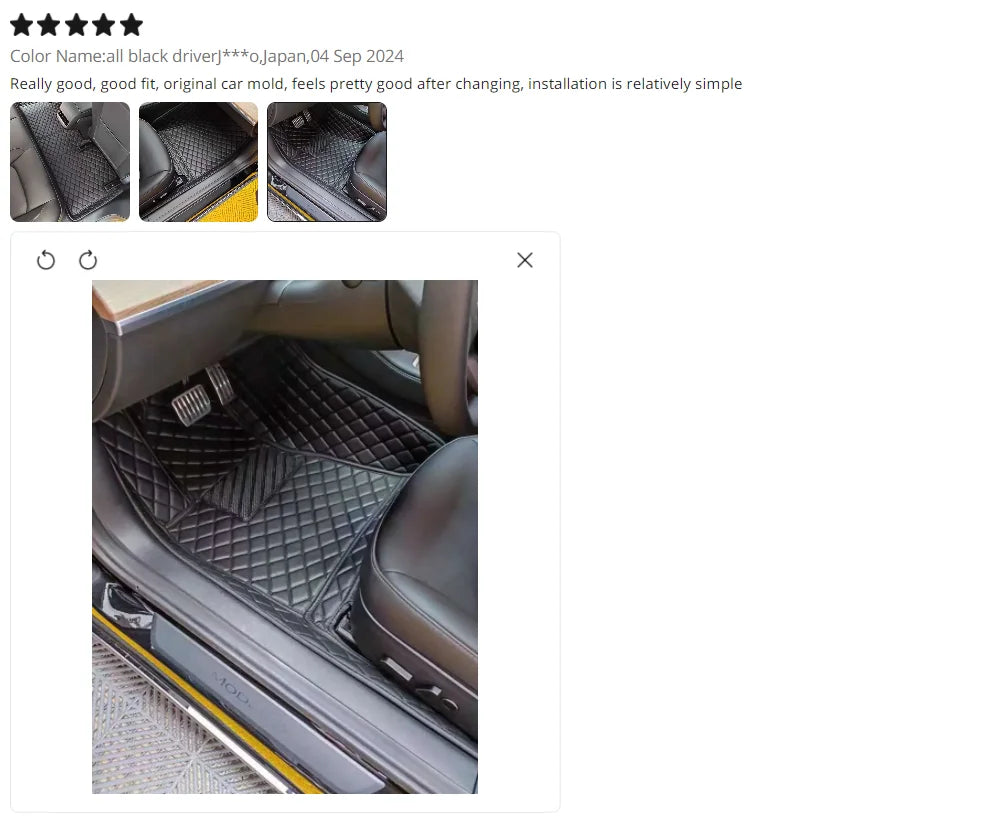 Universal Leather Floor Mats SEAT