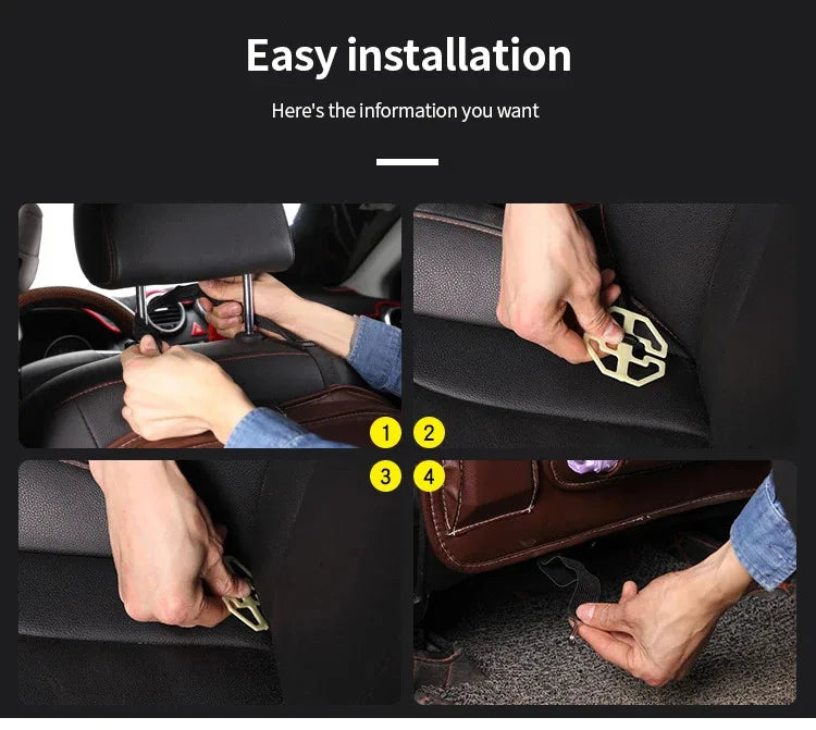Premium Back Seat Organizer with Tray Table & Tablet Holder