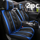 Blue Black Patchwork Seat Cover