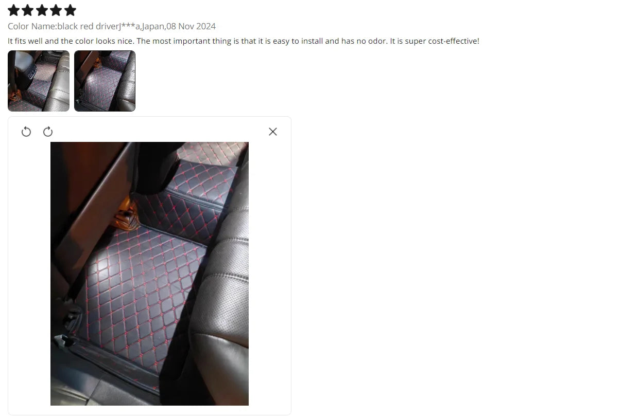 Universal Leather Floor Mats SEAT