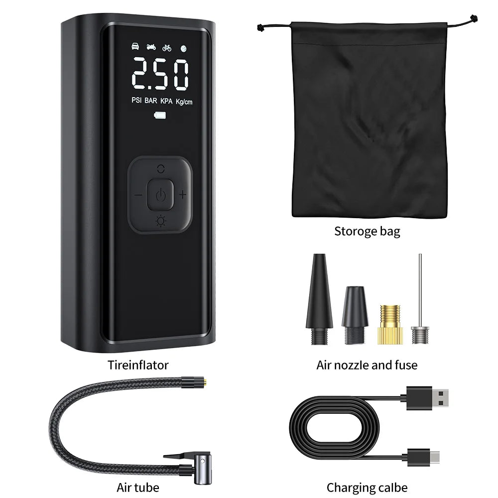 Cordless Air Pump with LCD