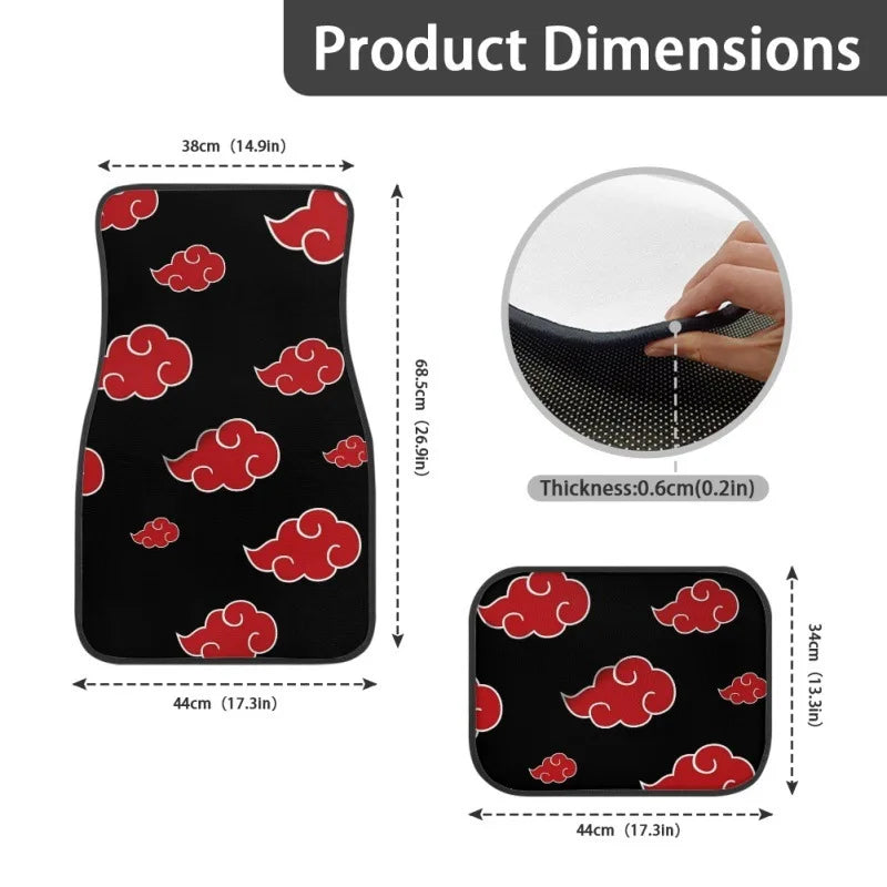 Red Universal Waterproof Floor Mats