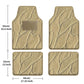 Beige Leather Waterproof Floor Mats