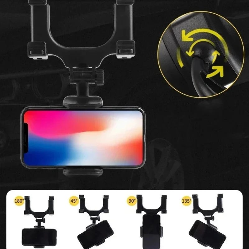 Rearview Mirror Car Phone Holder