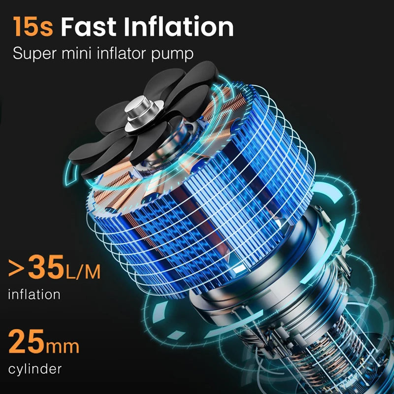 Rechargeable Digital Tire Inflator Pump