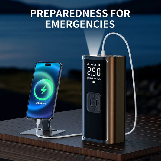Cordless Air Pump with LCD