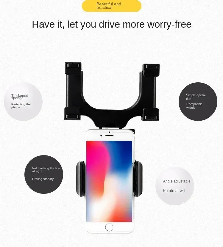 Rearview Mirror Car Phone Holder