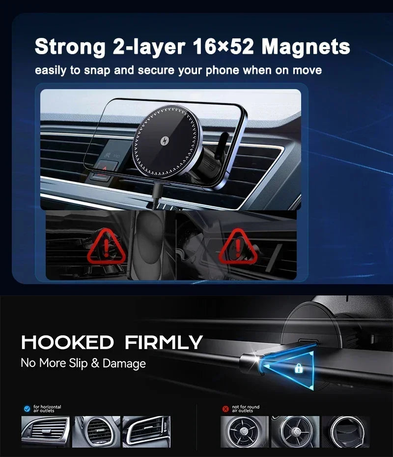 Air Vent Magnetic Wireless Charger