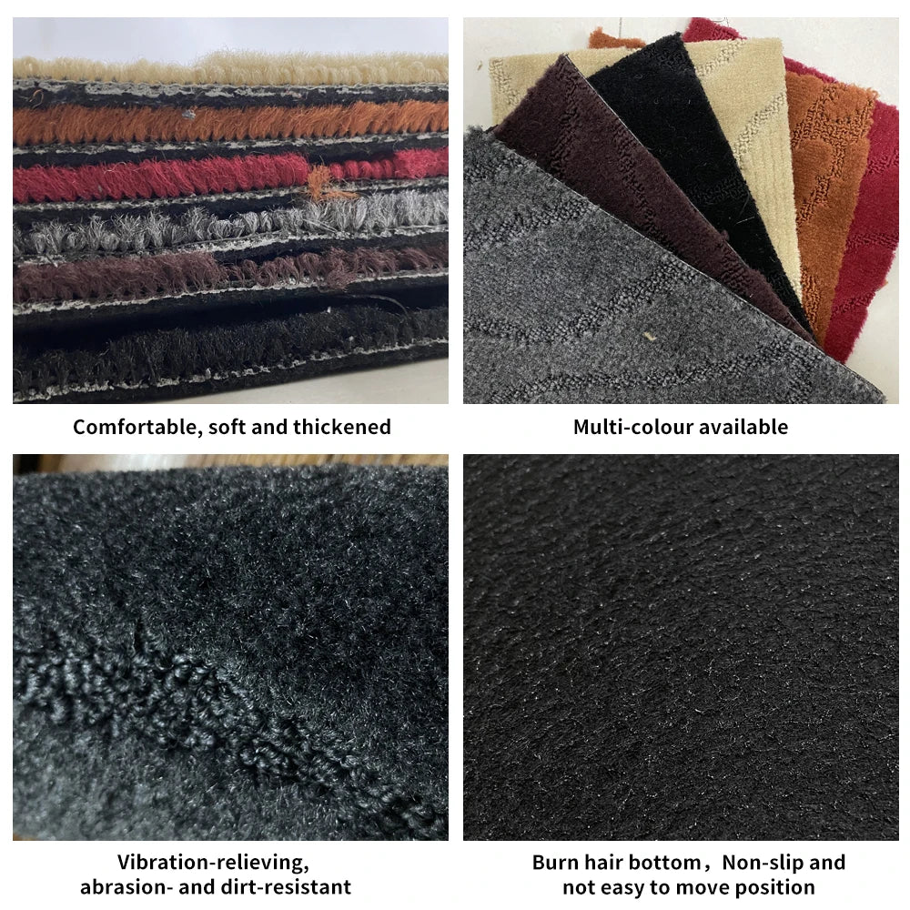 Beige Leather Waterproof Floor Mats