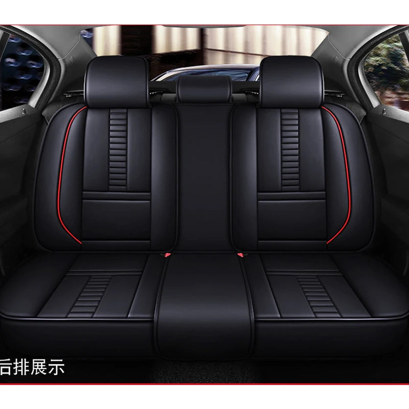 Blue Black Patchwork Seat Cover